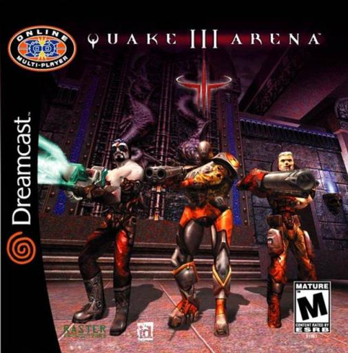 Quake III Arena box art for Sega Dreamcast